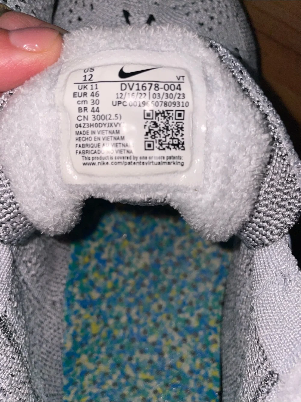 Nike Air VaporMax 2023 FlyKnit Pure Platinum Anthracite DV1678-002 Men's SZ 12
